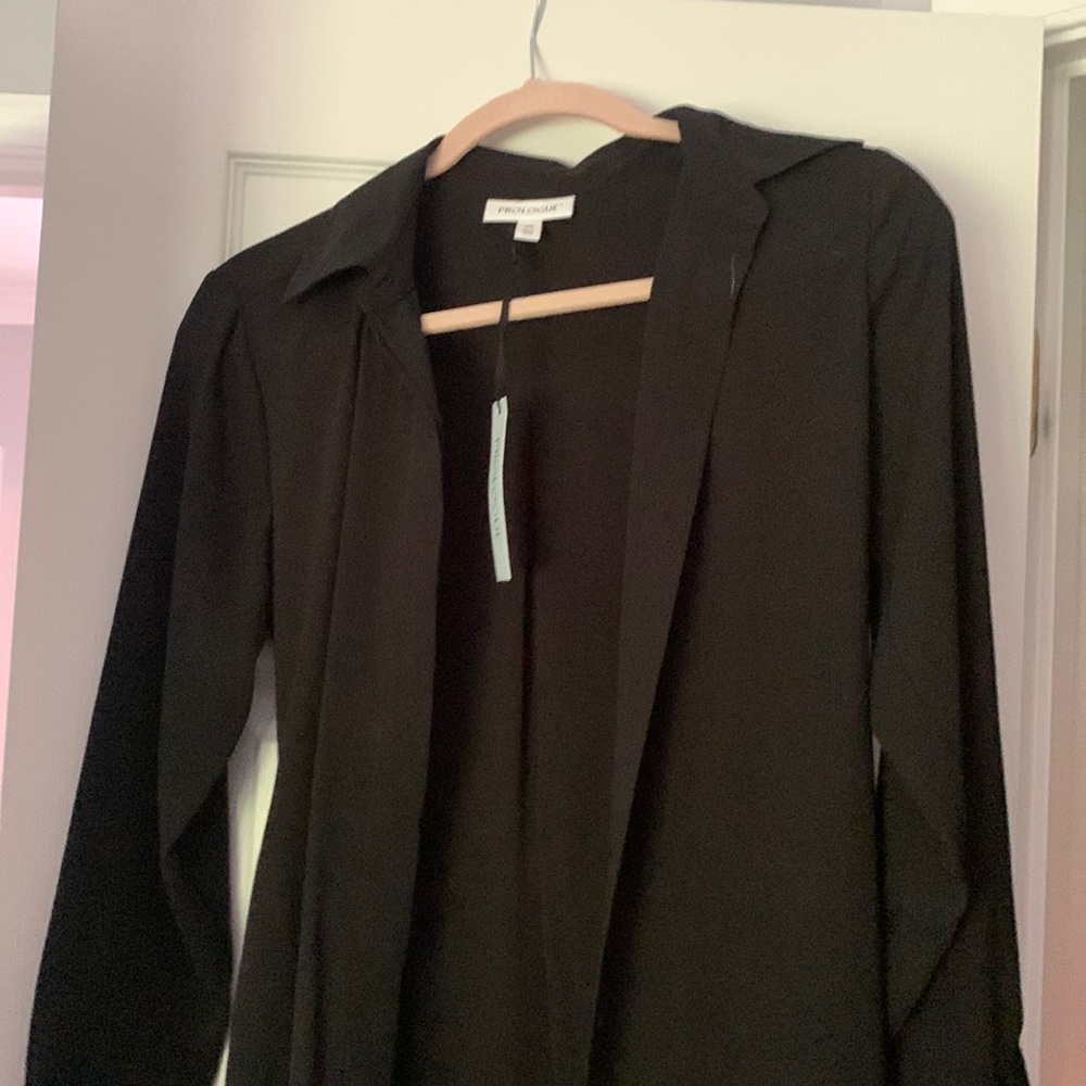 Black Button up dress